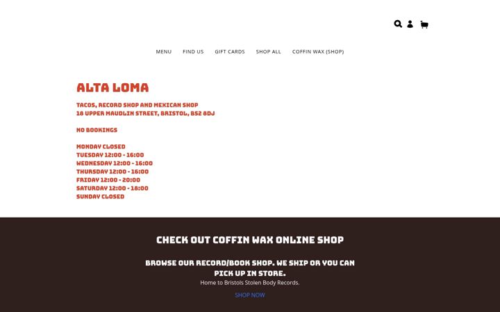 Zrzut ekranu altalomabristol.com
