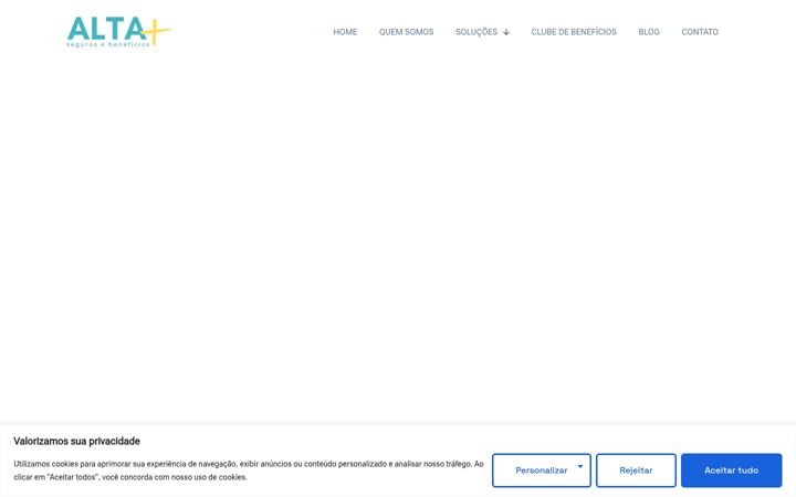 Ekrānuzņēmums no altamaisseguros.com.br