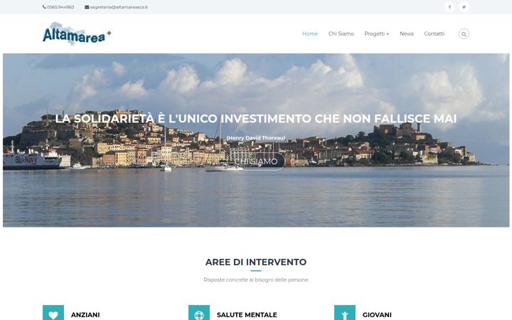 Screenshot of altamareascs.it