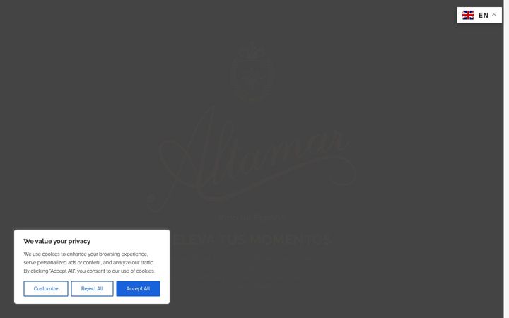 Képernyőkép: altamarwines.com