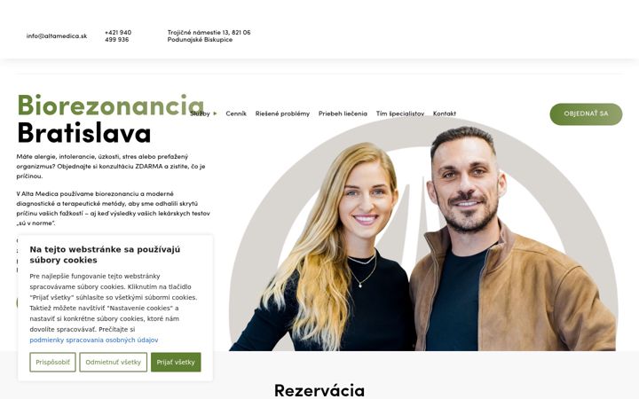 Screenshot of altamedica.sk