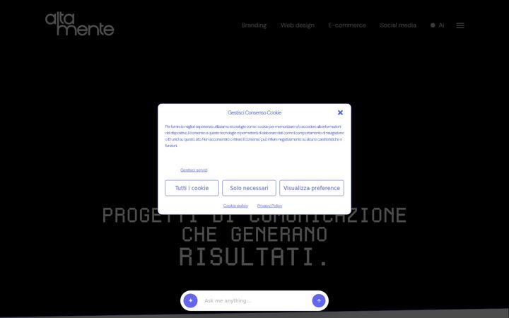 Screenshot of altamente.it