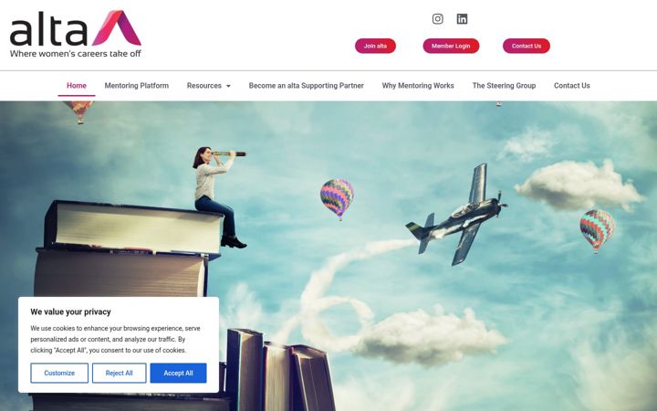 Képernyőkép: altamentoring.com