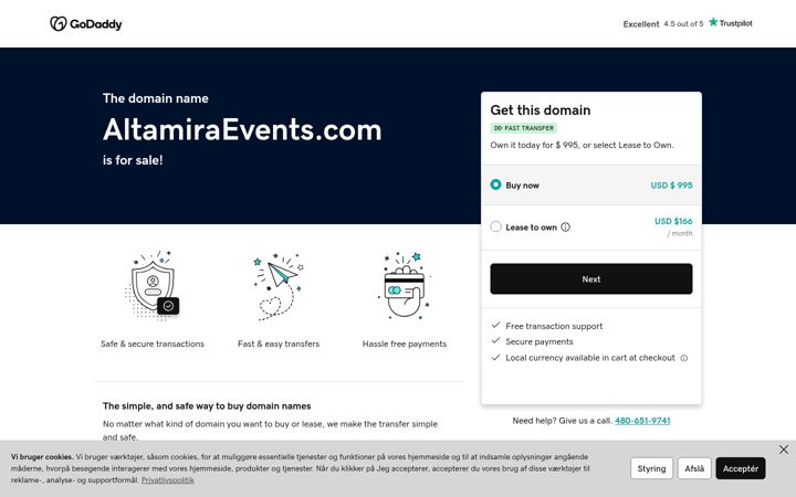 Screenshot of altamiraevents.com