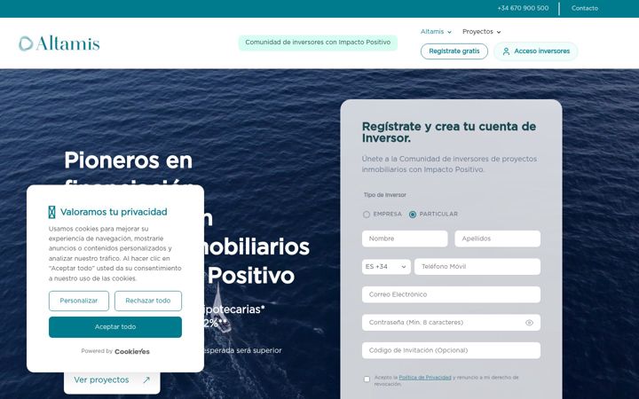 Screenshot of altamis.com