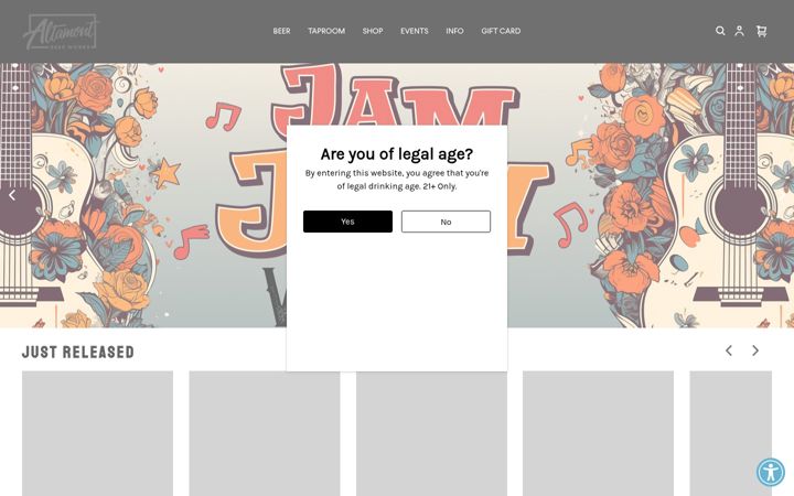 Screenshot of altamontbeerworks.com