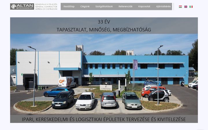 Screenshot of altan.hu