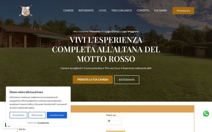 Screenshot of altanadelmottorosso.it