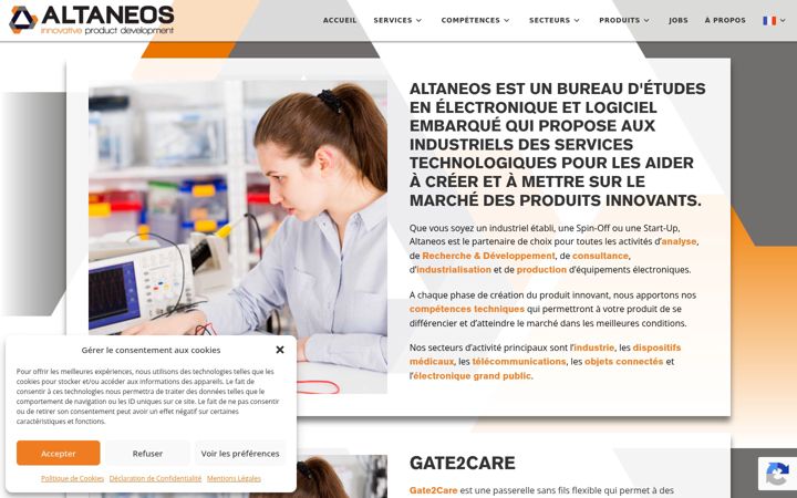 Snímek obrazovky altaneos.com