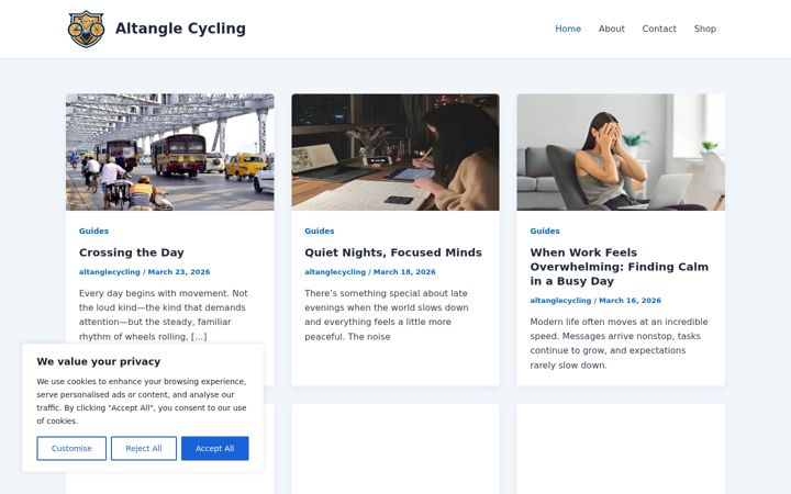 Zrzut ekranu altanglecycling.online