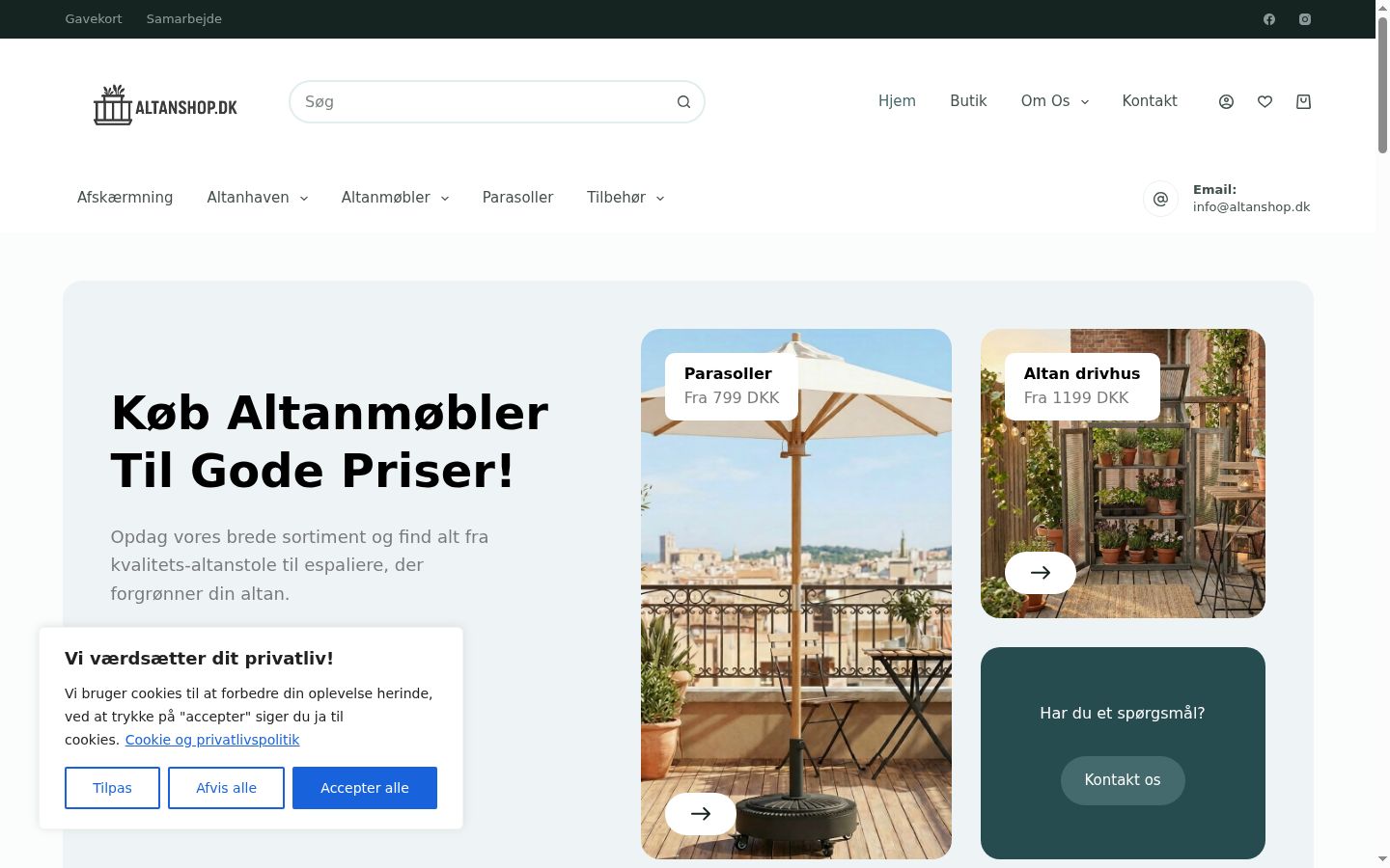 Screenshot van de toestemmingsbanner zoals getoond vóór enige interactie