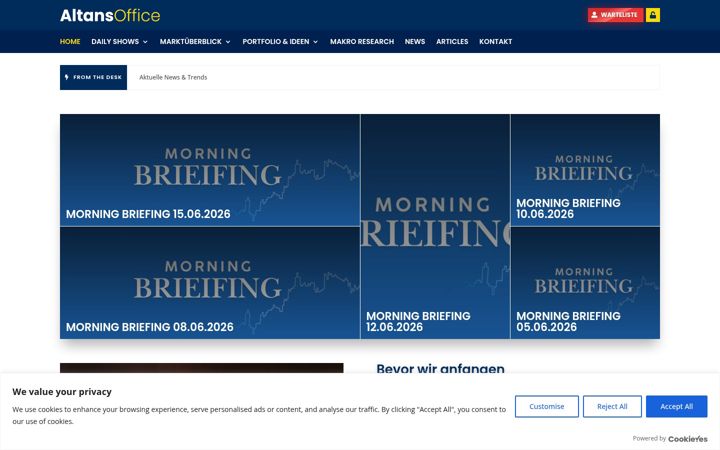 Zrzut ekranu altansoffice.de
