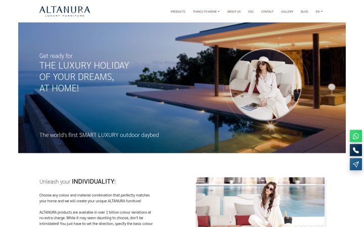 Screenshot of altanura.com