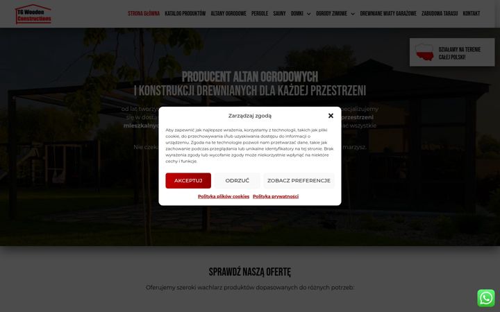 Screenshot of altanyidomki.pl
