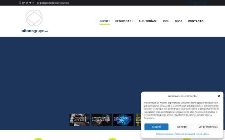 Screenshot of altaosgrupo.com