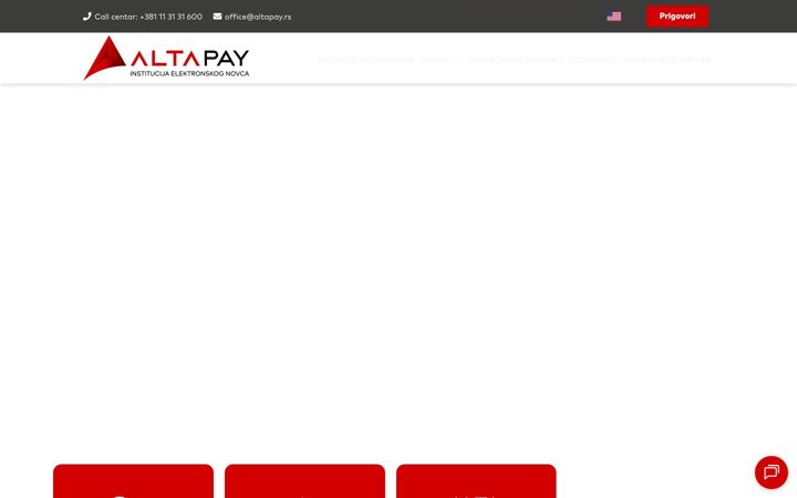 Skærmbillede af altapay.rs