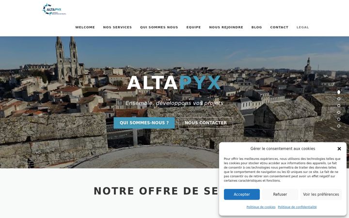 Captura de ecrã de altapyx.com