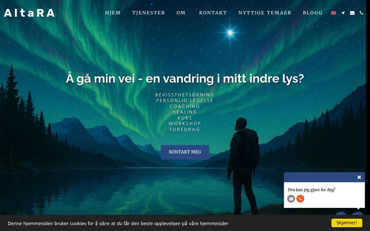 Skærmbillede af altara.no