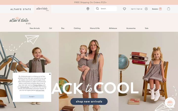 Screenshot of altardstatekids.com