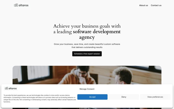 Screenshot of altarosoft.com