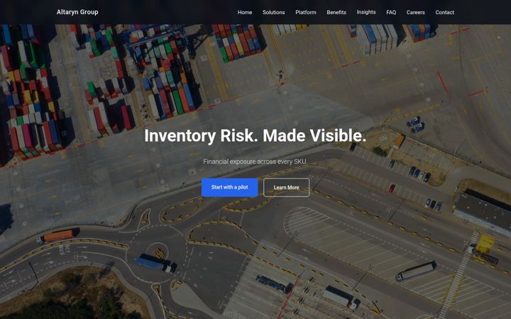 Screenshot of altaryn.com