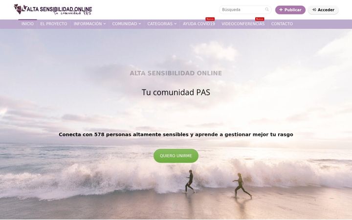 Screenshot of altasensibilidad.online