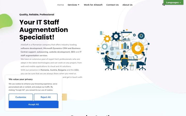 Screenshot of altasoft-solutions.com