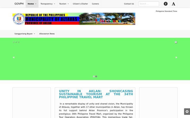 Screenshot of altavasaklan.gov.ph