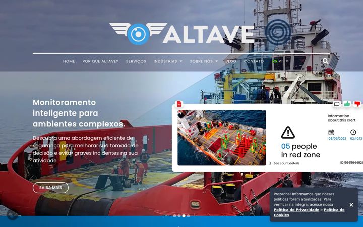 Екранна снимка на altave.com.br