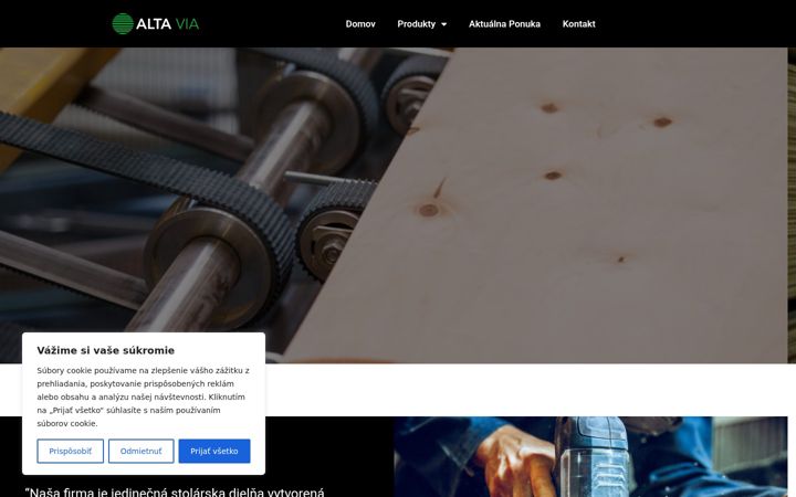 Screenshot of altavia-veneer.sk