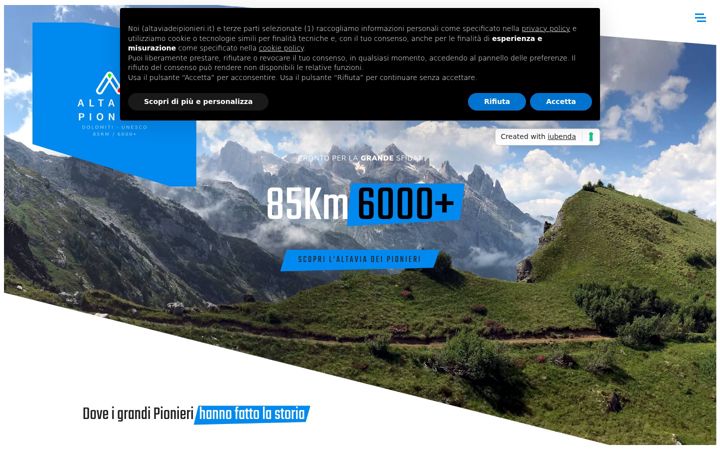 Screenshot of altaviadeipionieri.it