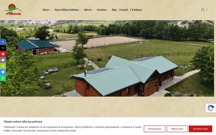 Skärmbild av altaviahorses.com