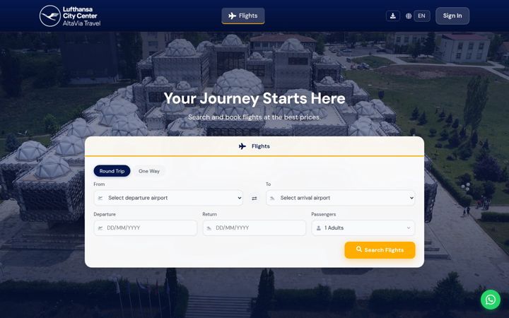 Screenshot of altaviatravel.com