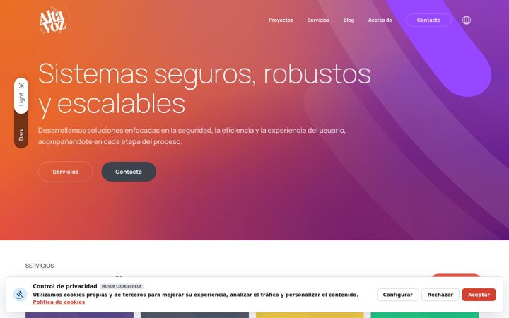 Screenshot of altavoz.net