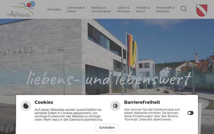 Screenshot of altbach.de