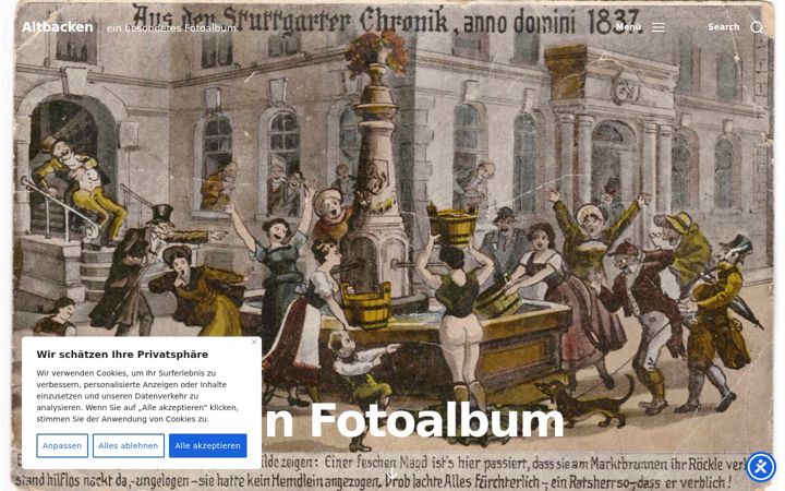 Screenshot of altbacken.ch