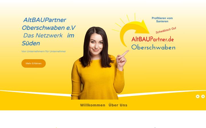 Kuvakaappaus sivustosta altbaupartner.de
