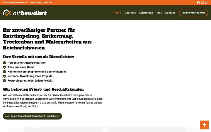 Screenshot of altbewaehrt.de