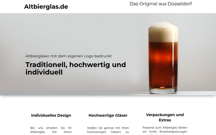 Screenshot of altbierglas.de