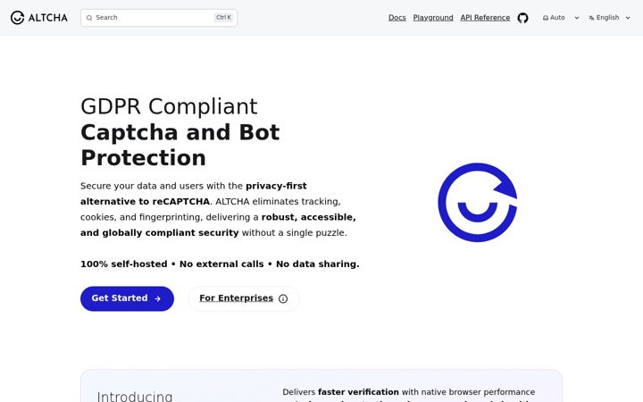 Screenshot of altcha.org