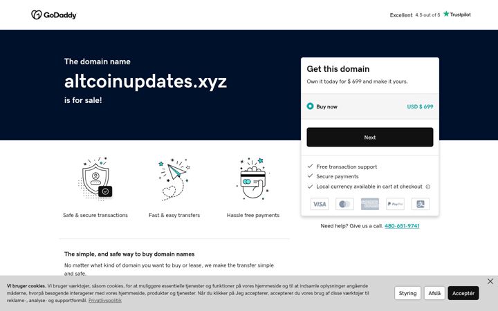 Screenshot of altcoinupdates.xyz