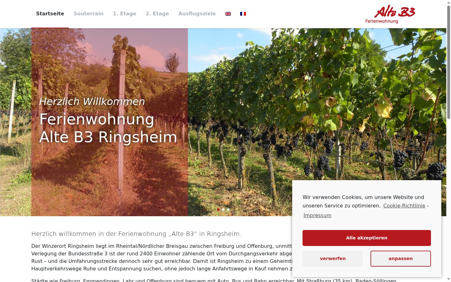 Screenshot tal-banner tal-kunsens muri qabel kwalunkwe interazzjoni