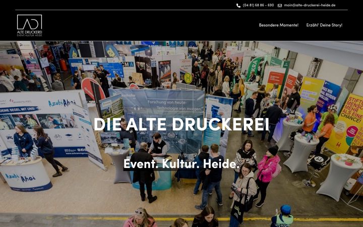 Screenshot of alte-druckerei-heide.de