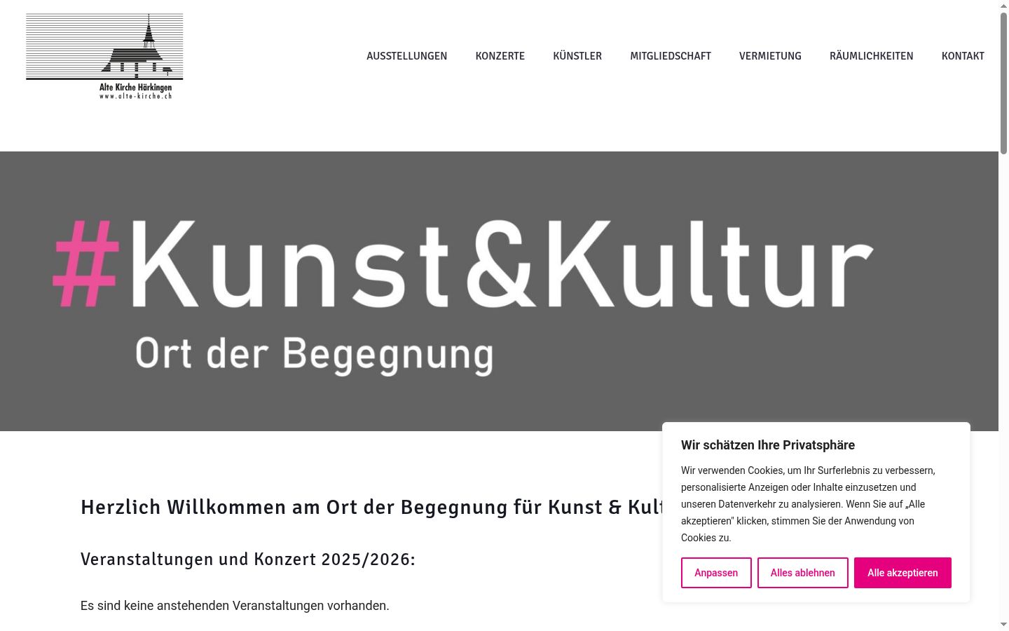 Screenshot tal-banner tal-kunsens muri qabel kwalunkwe interazzjoni
