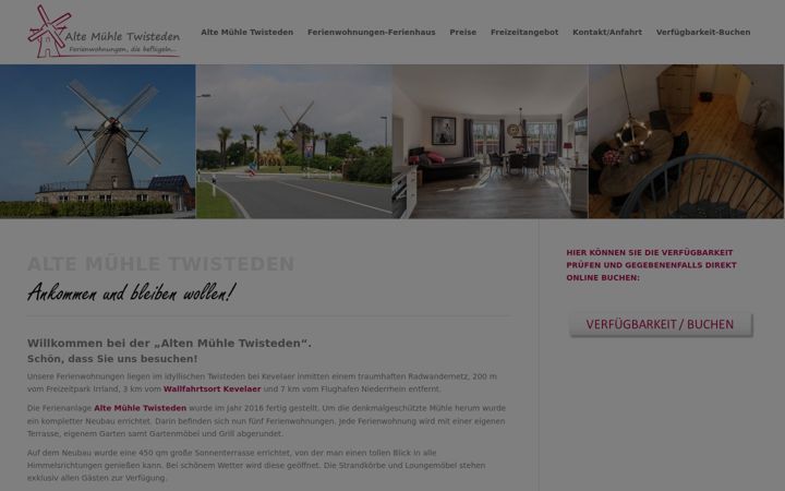 Screenshot of alte-muehle-twisteden.de