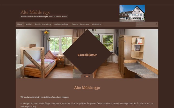 Screenshot of alte-muehle1750.de