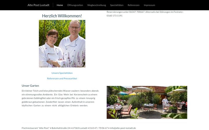 Screenshot of alte-post-lustadt.de