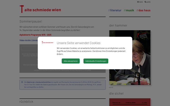 Screenshot of alte-schmiede.at