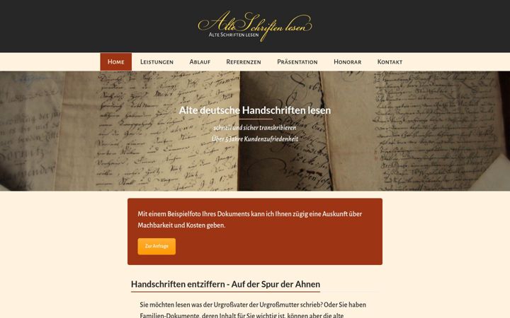 Screenshot of alte-schriften-lesen.de