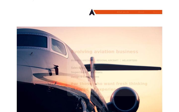 Posnetek zaslona altea-aero.com
